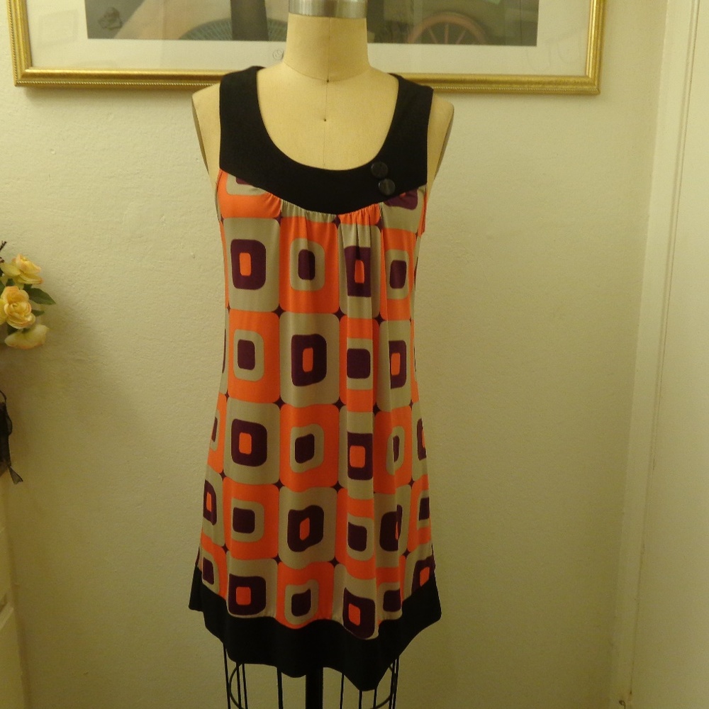 Forever 21 Mod Geometric Print Tunic Dress